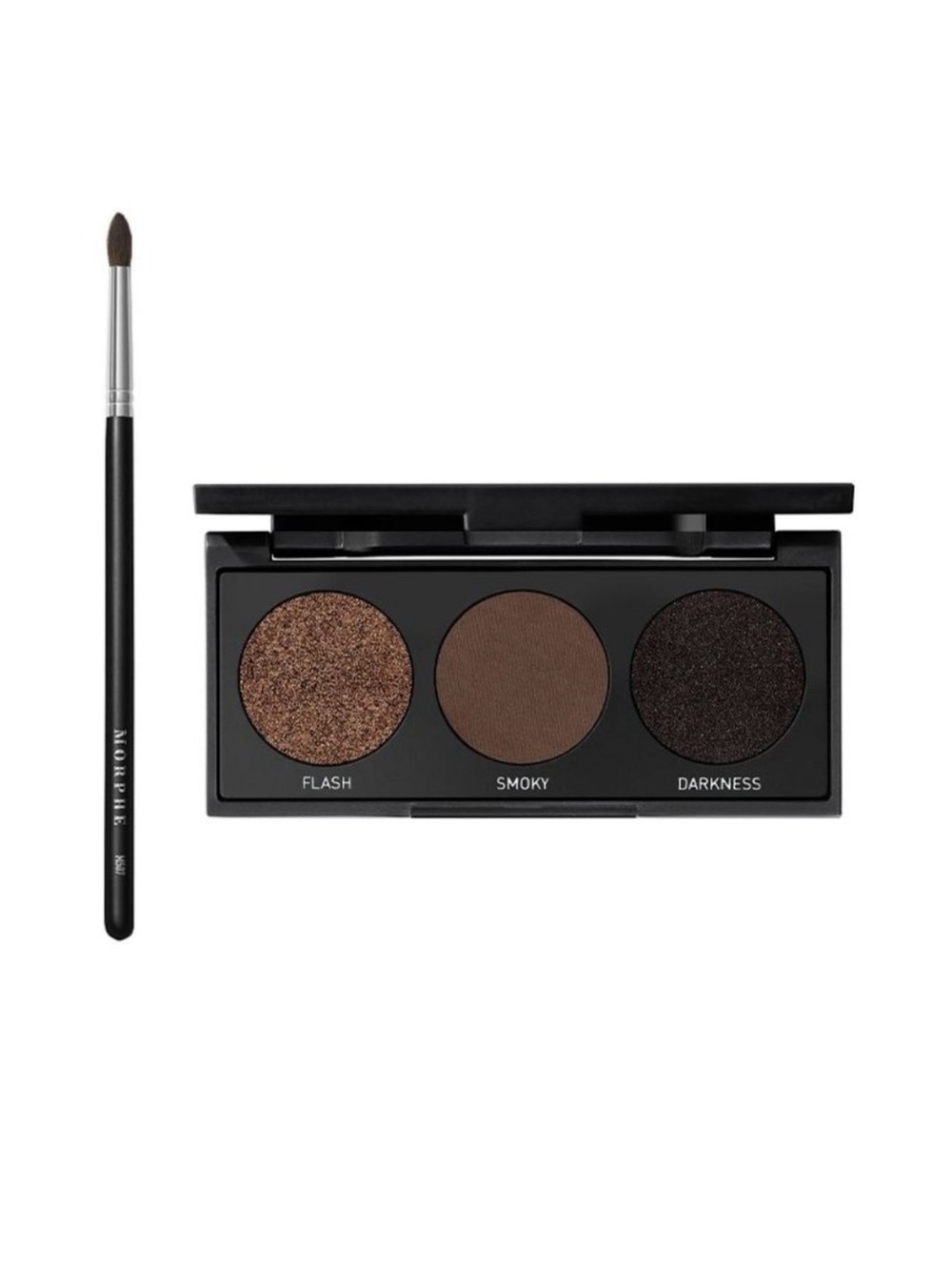 Morphe Brown Trio Eyeshadow Palette with Brush set